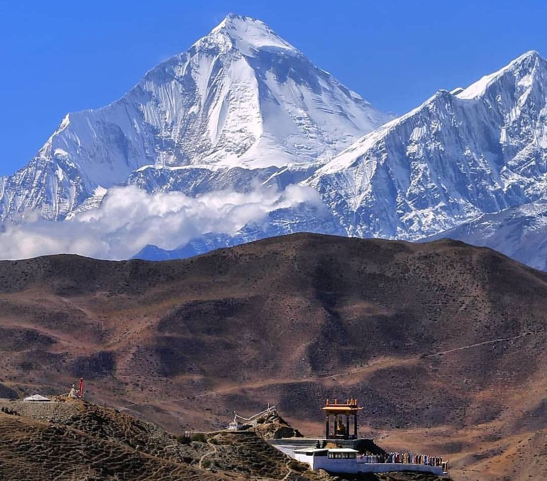 Dhaulagiri and Tukuche Peak from Muktinath