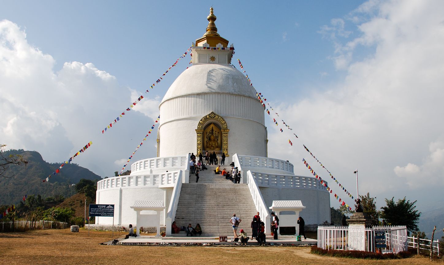 Peace Temple above Pokhara