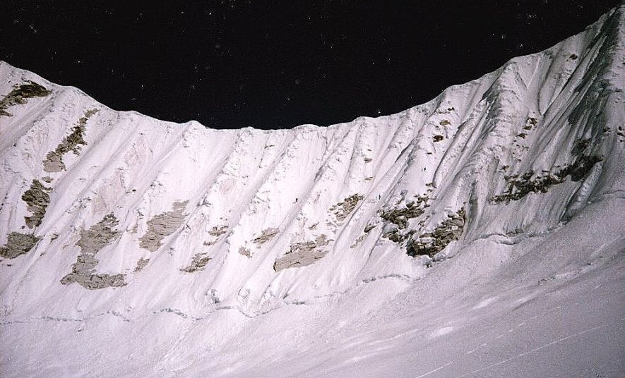 Descent from Mingbo La to the Nare Glacier