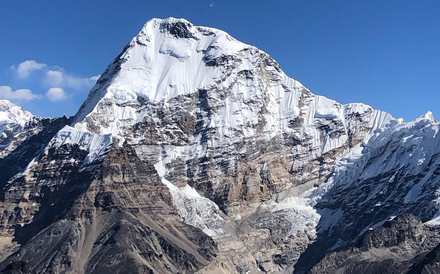 Chamlang on descent from Mera La into Hongu Valley