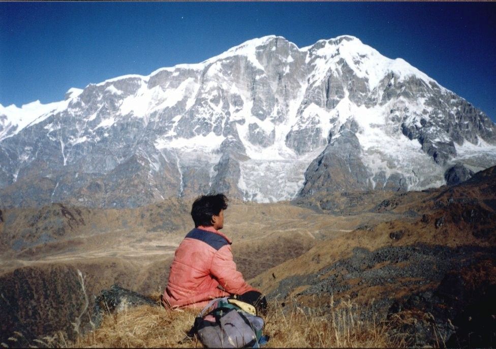 Lamjung Himal from Rambrong Danda