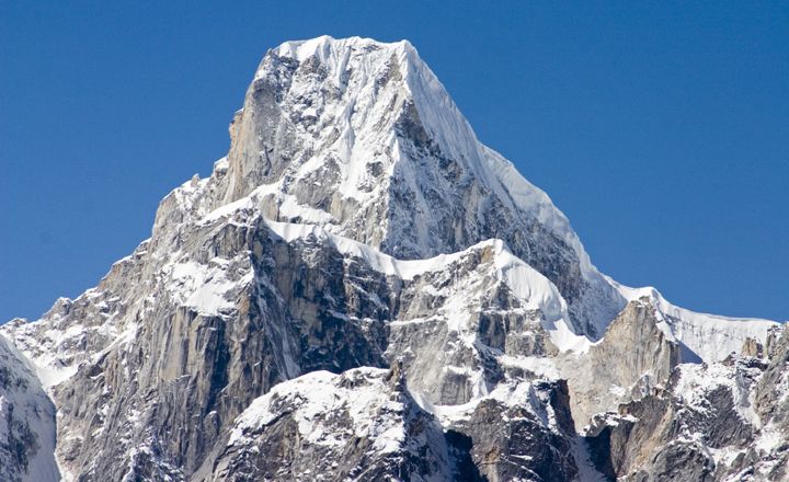 Summit of Mt.Phungi - an outlier of Mount Manaslu