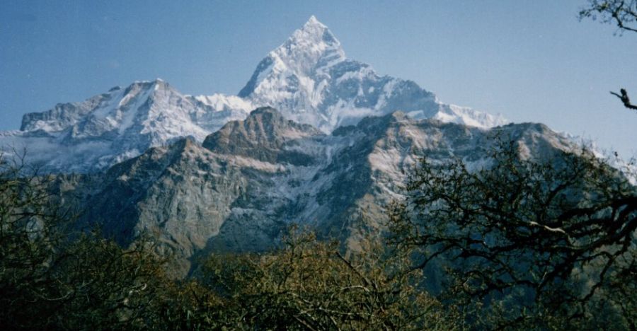 Mardi Himal and Macchapucchre from Korchon