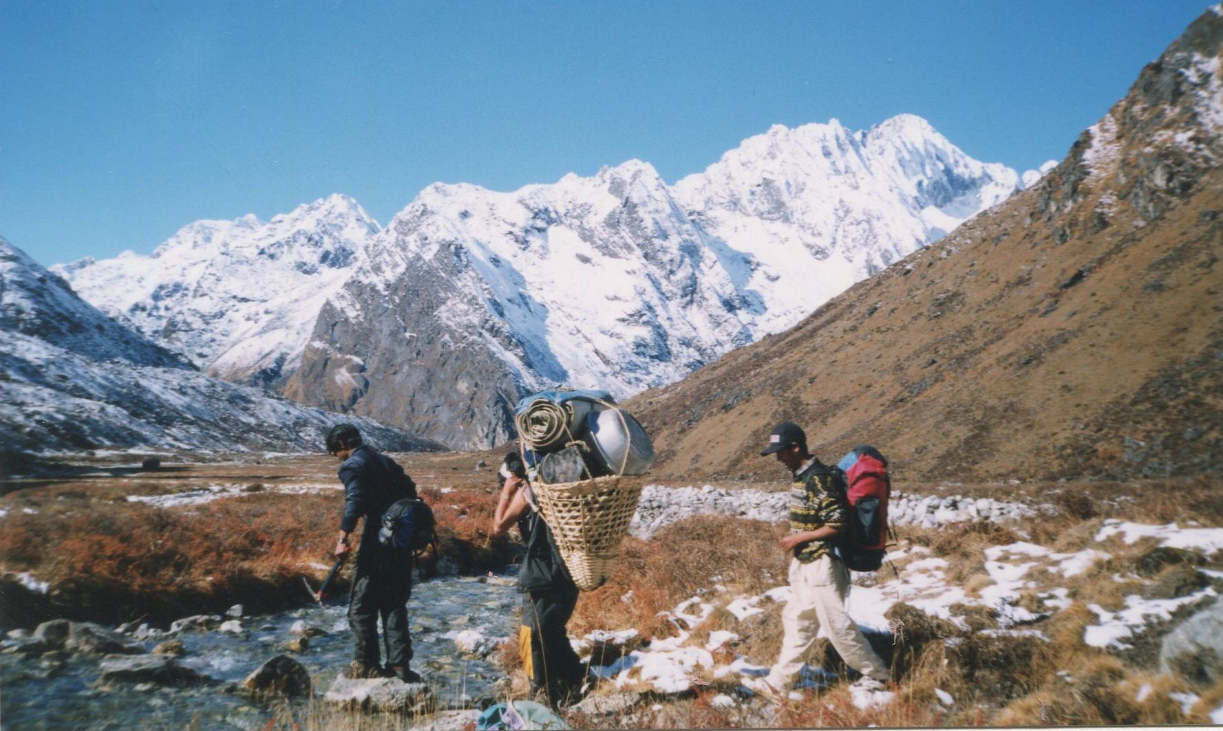 Himalayan Peaks and Trekking staff in the Nupenobug Khola Valley