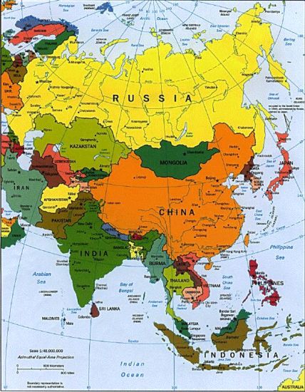 Map of Asia