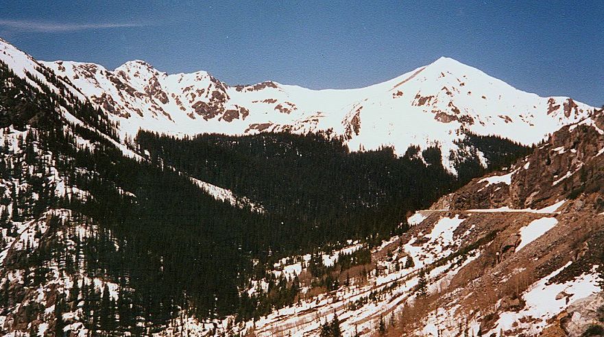 Red Mountain in the Colorado Rockies from Baker Gulch in Springtime