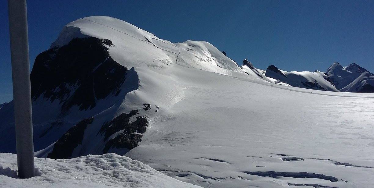 Breithorn above Zermatt in the Swiss Alps