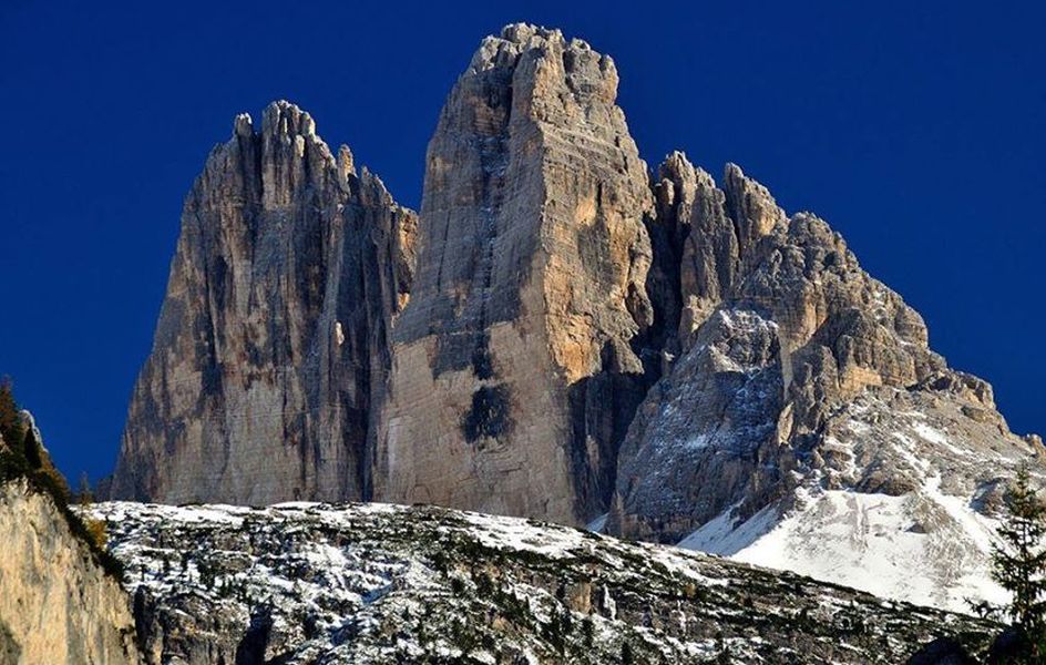 Tre Cime di Lavaredo ( Drei Zinnen ) in the Italian Dolomites