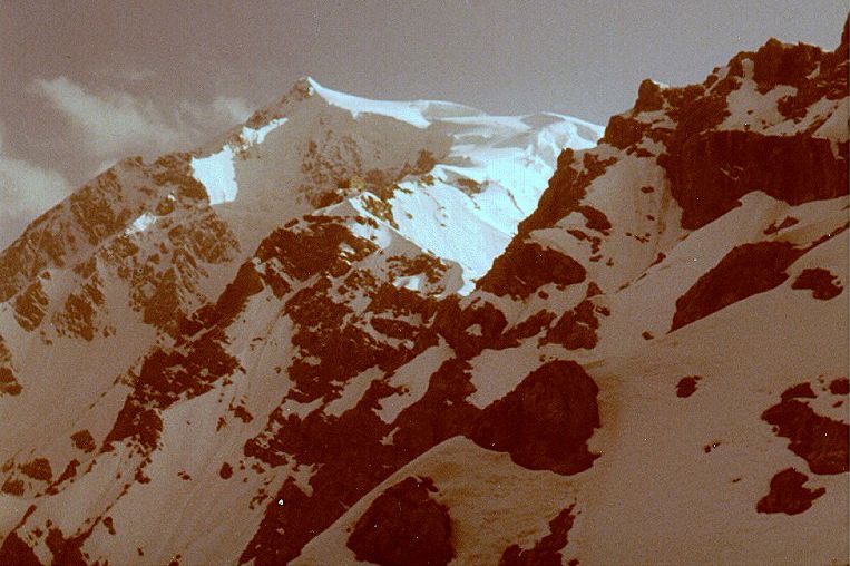 The Ortler on ascent to hut