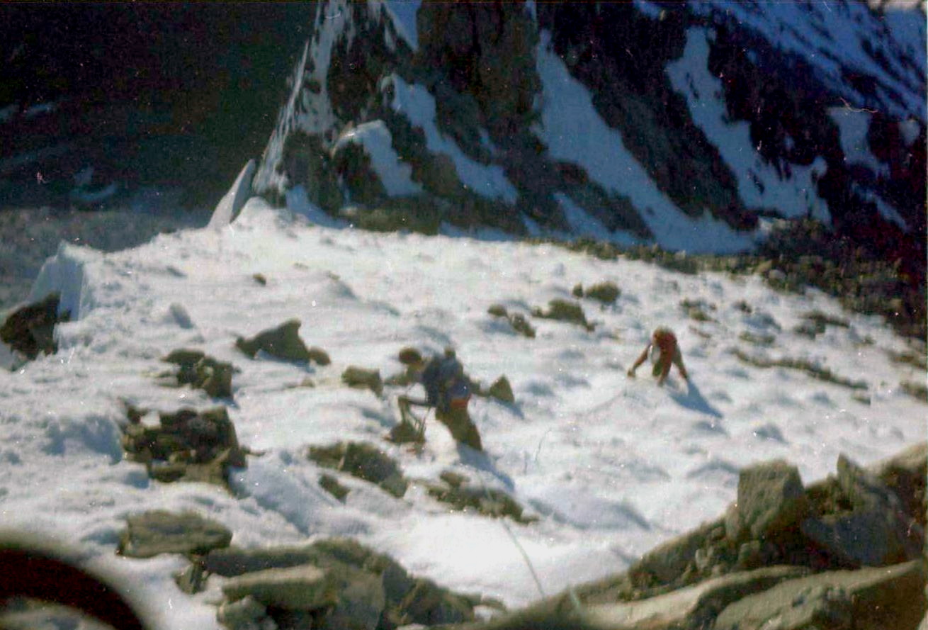 Ascent to East Ridge of Weisshorn ( 4505 metres )