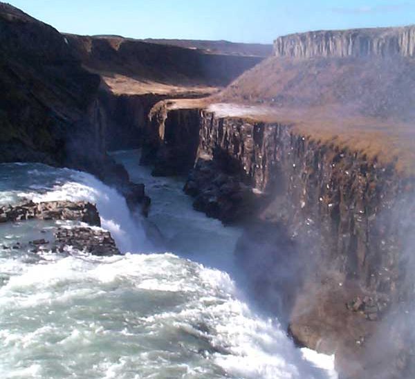 Gullfoss Waterfall in Iceland