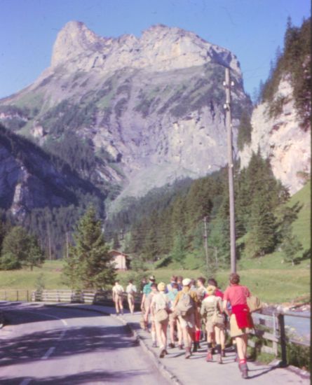 Stock above Village of Kandersteg in the Bernese Oberlands Region of the Swiss Alps