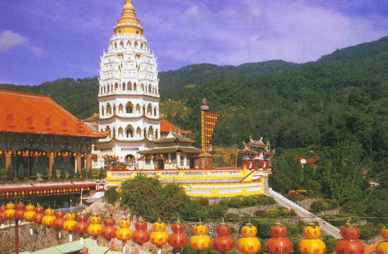 Pagoda at Kek Lok Si Temple in Georgetown, Pulau Penang, Western Malaysia