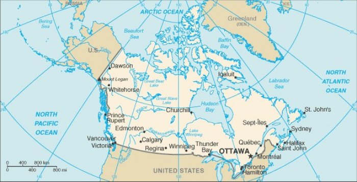 Map of Canada