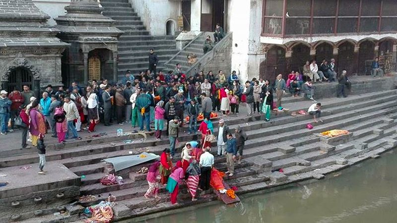 Hindu Temple at Pashupatinath in Kathmandu