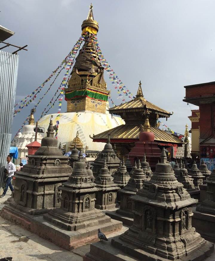 Swayambunath ( the "Monkey Temple " ) in Kathmandu