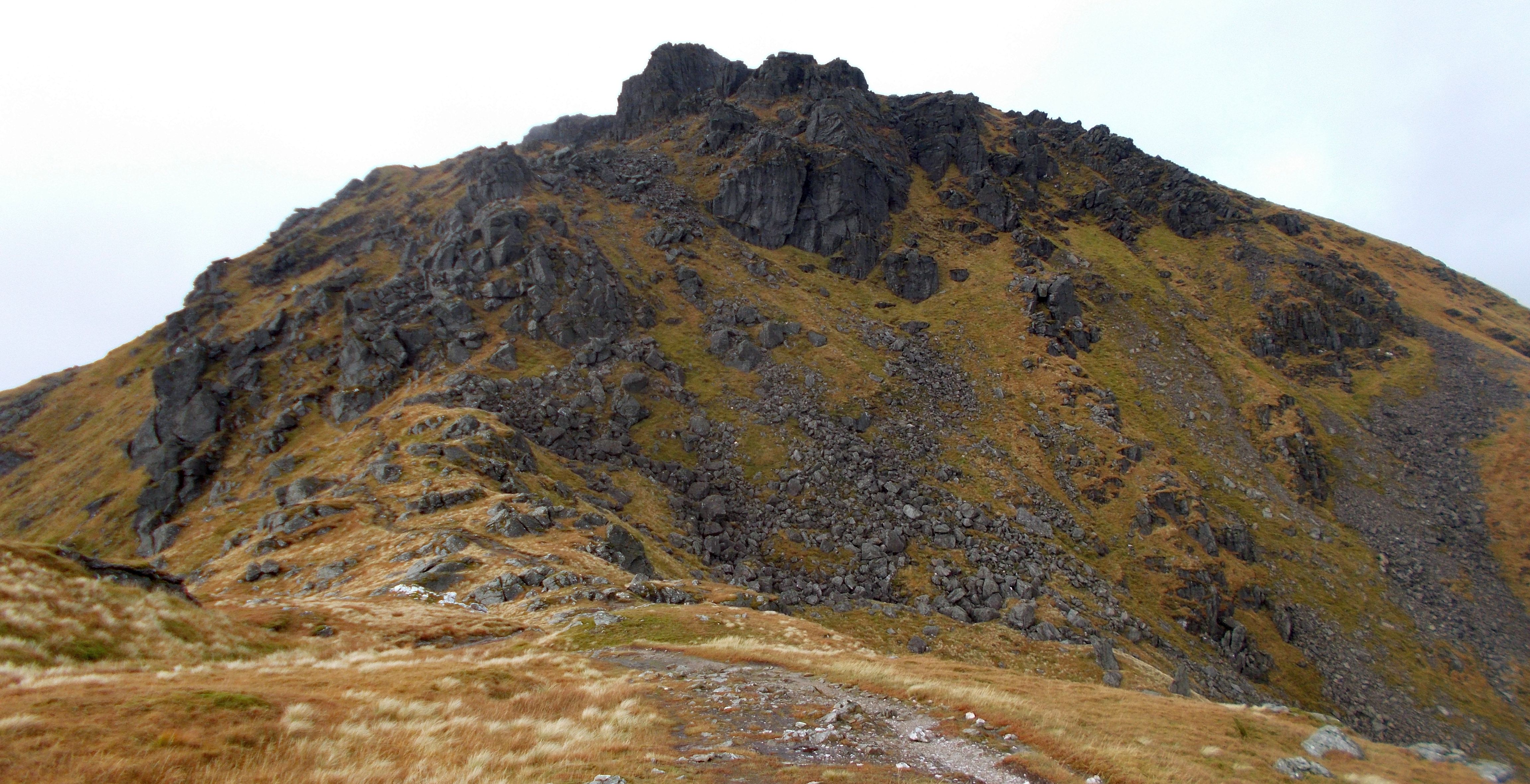 Rocky summit of Beinn Narnain