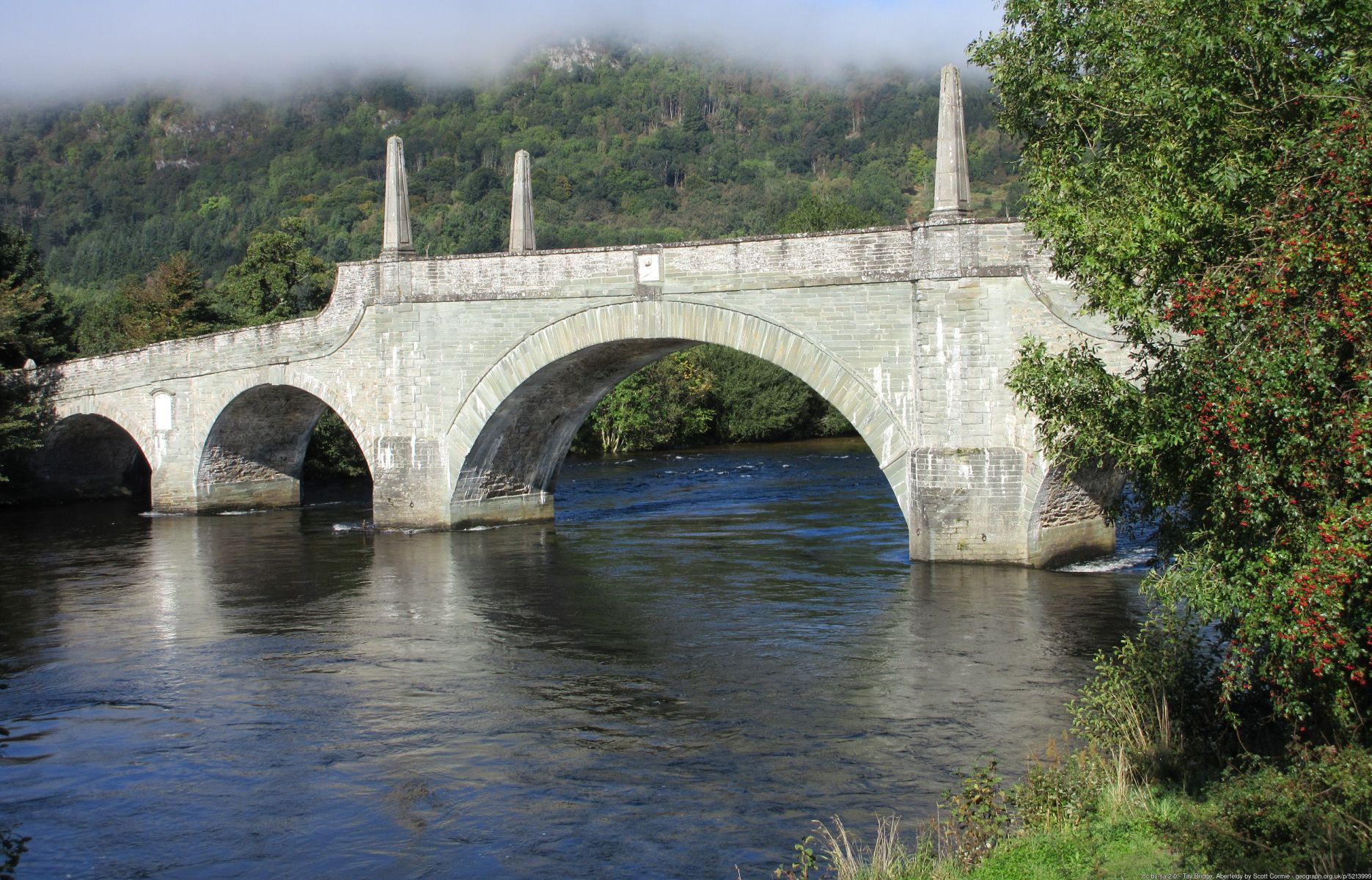 General Wade Bridge over River Tay at Aberfeldy