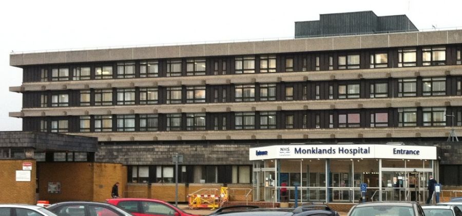 Monklands Hospital in Airdrie