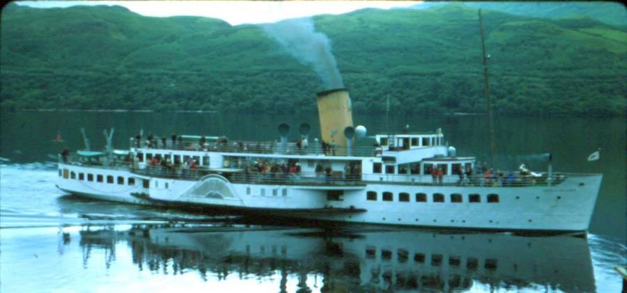 Maid of the Loch sailing on Loch Lomond