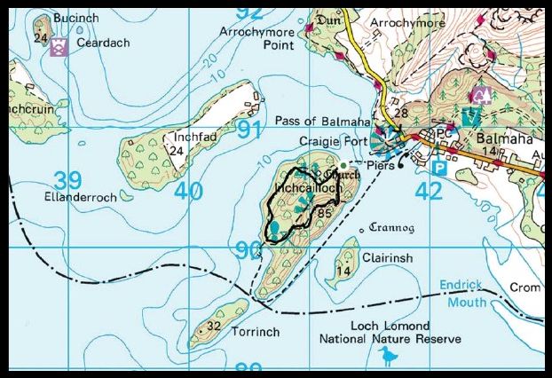 Map of Balmaha Area