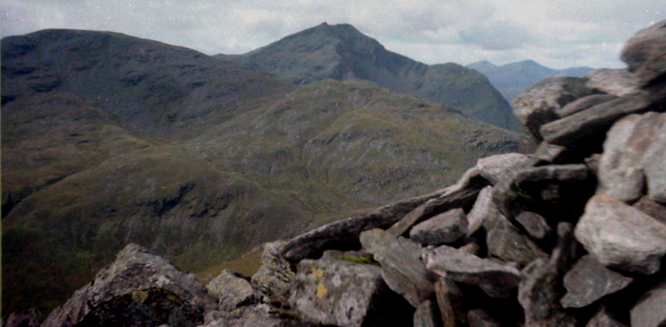 Ben Oss and Ben Lui from Beinn Dubhchraig