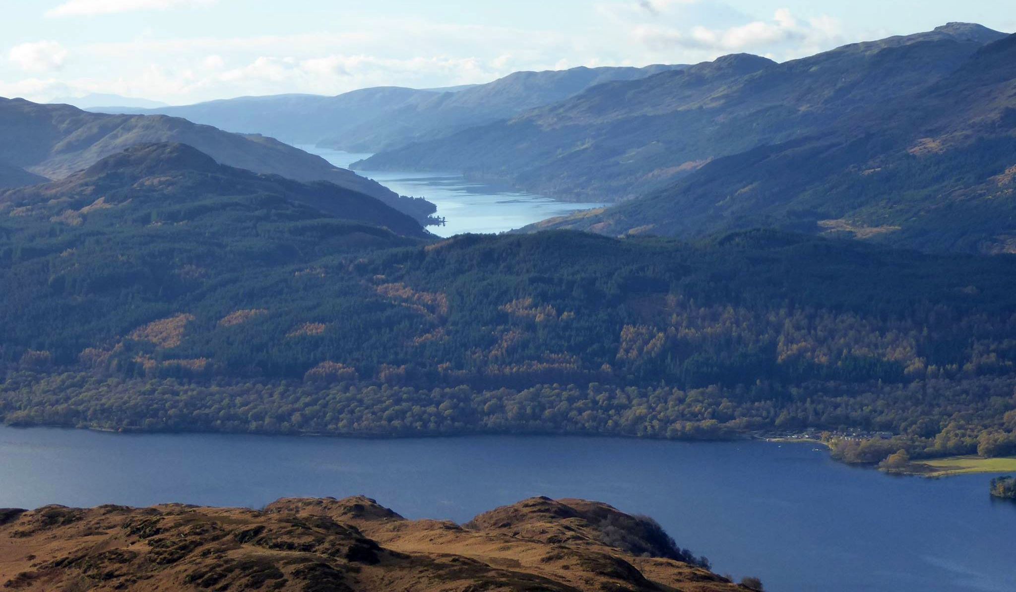 Loch Lomond and Loch Long from Beinn a' Choin