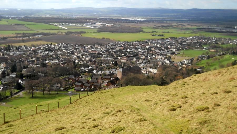 Alva on ascent of Ben Cleuch