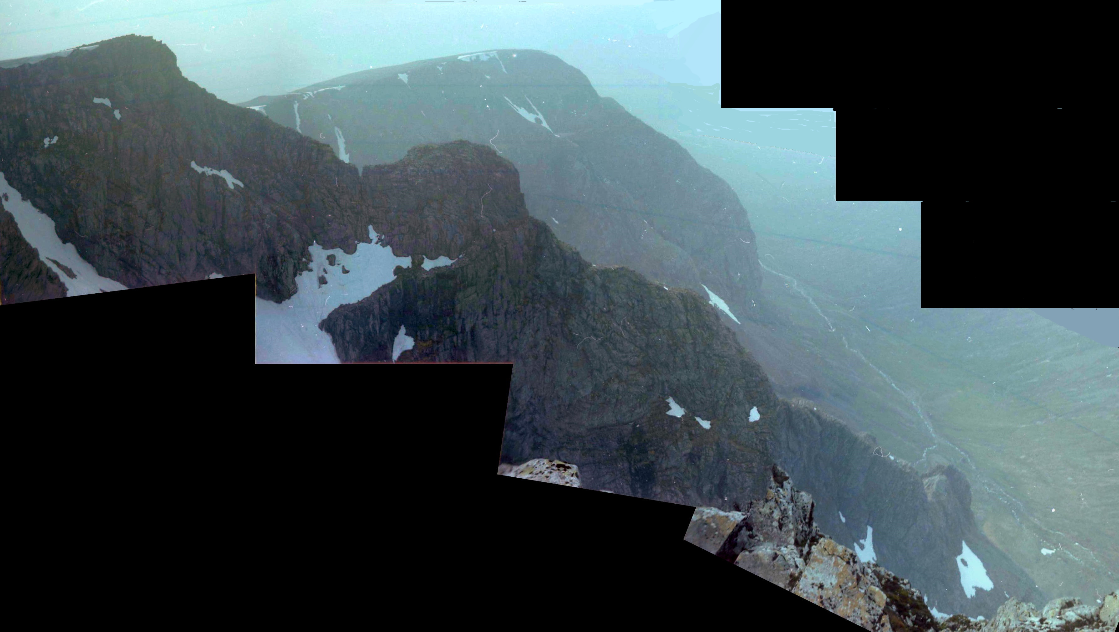 Tower Ridge from Observatory Ridge on Ben Nevis