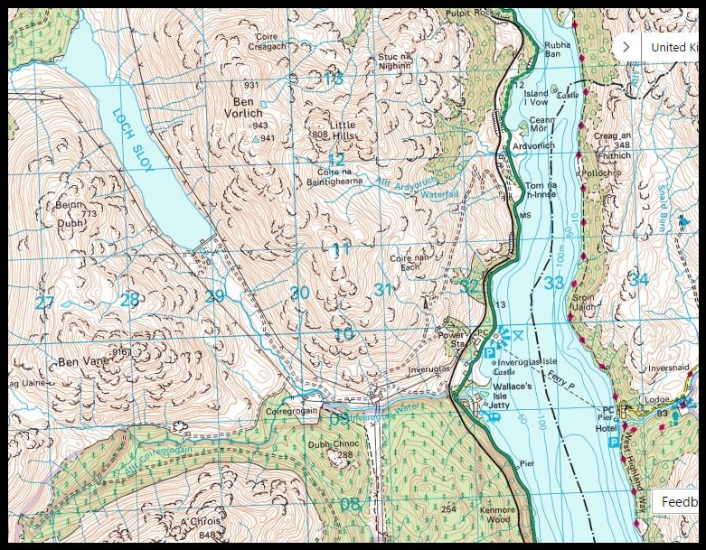 Ben Vorlich map