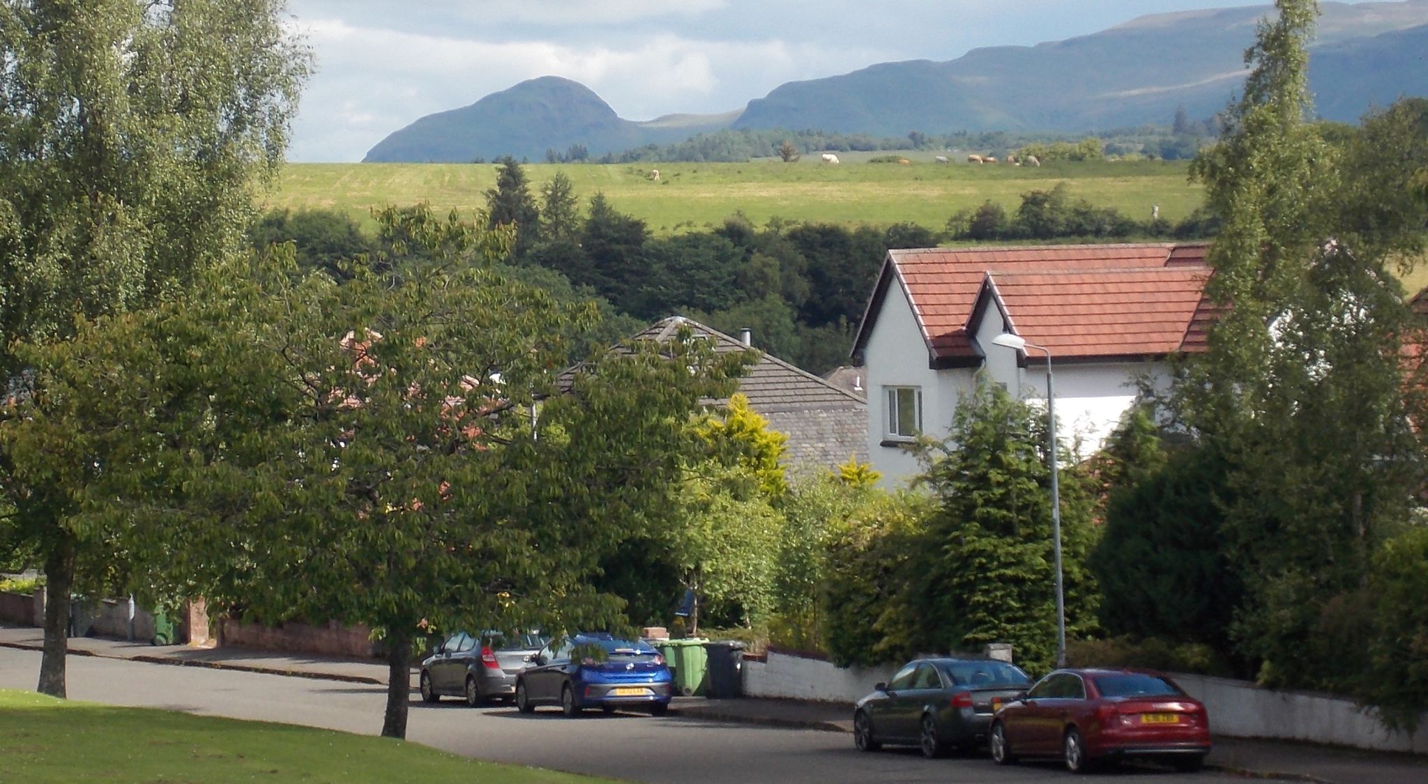 Campsie Fells from Mosshead in Bearsden