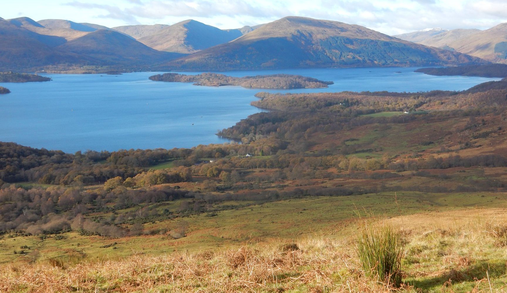 Luss Hills and Inchcailloch in Loch Lomond