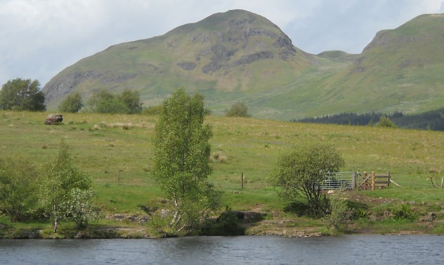 Dumgoyne in the Campsie Fells from Dumbrock Loch