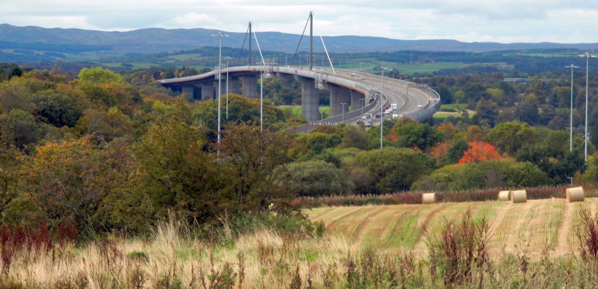 Erskine Bridge over the River Clyde from Clyde Coastal Path