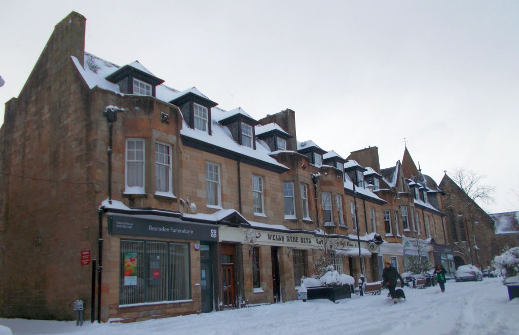 New Kirk Road at Bearsden Cross