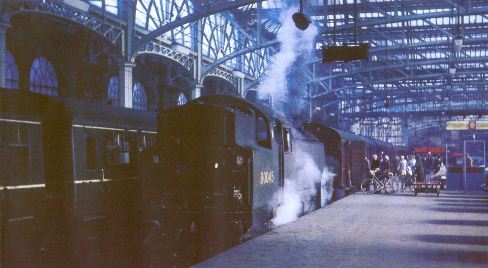 Old steam locomotive in Glasgow