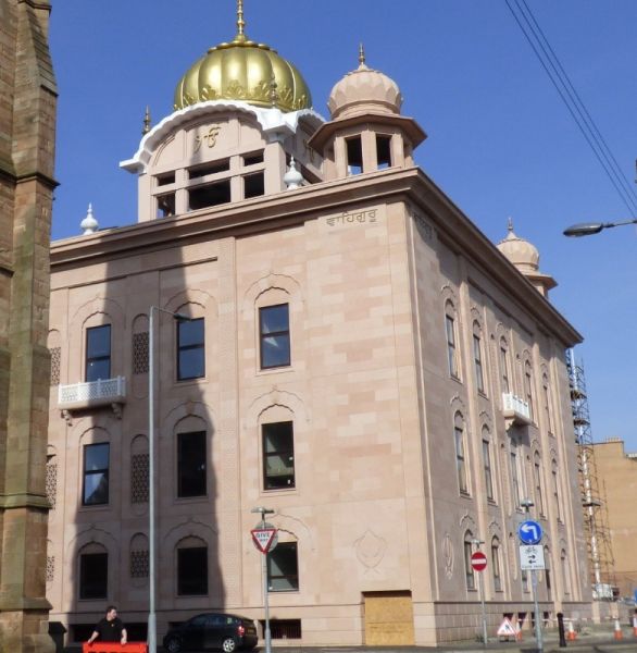 Gurdwara ( Sikh Temple ) in Berkeley Street in Glasgow, Scotland