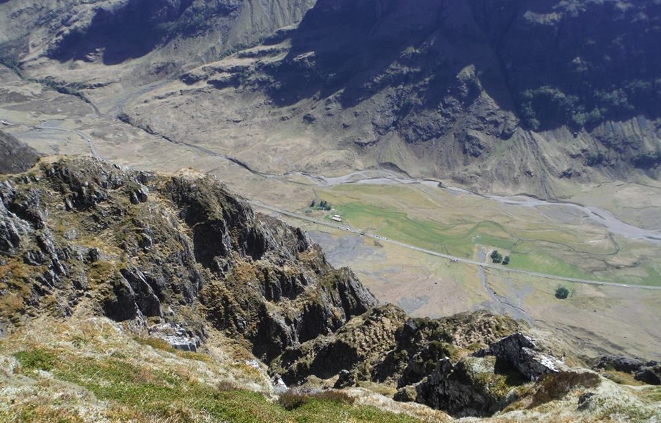 View from Aonach Eagach Ridge in Glencoe in the Highlands of Scotland