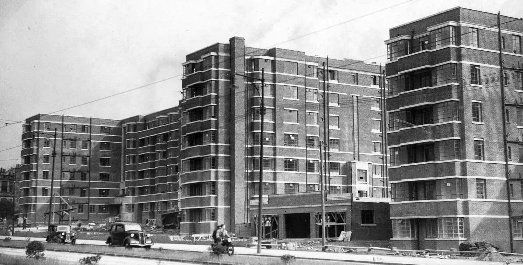 Kelvin Court in 1938 on Great Western Road in Glasgow