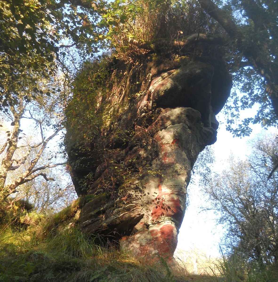 Dugald's 'Tower' above a tributary of Boquhan Burn