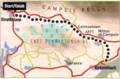 Route Map of the Strathkelvin Railway Path