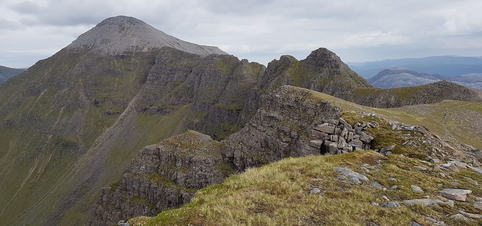 Summit ridge of Liathach in the Torridon Region of the NW Highlands of Scotland