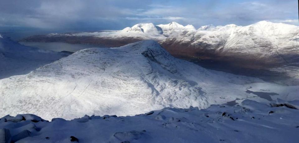 Beinn Alligin and Liathach in winter