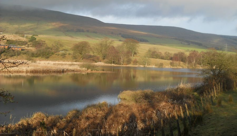 Campsie Fells above Antermony Loch