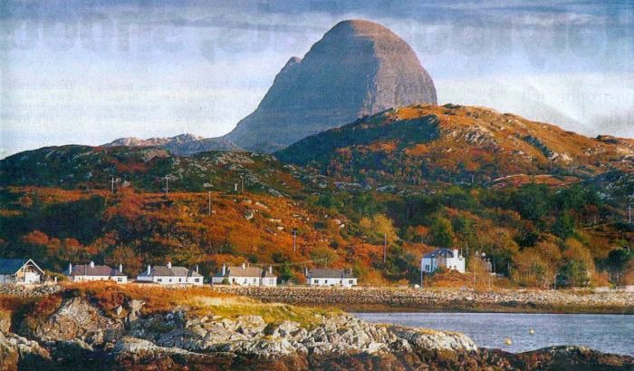 Suilven from Loch Inver in NW Scotland