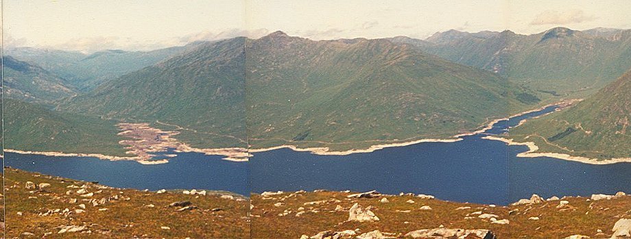 Loch Quoich and Sgurr A'Mhaoraich from Gairich in Knoydart