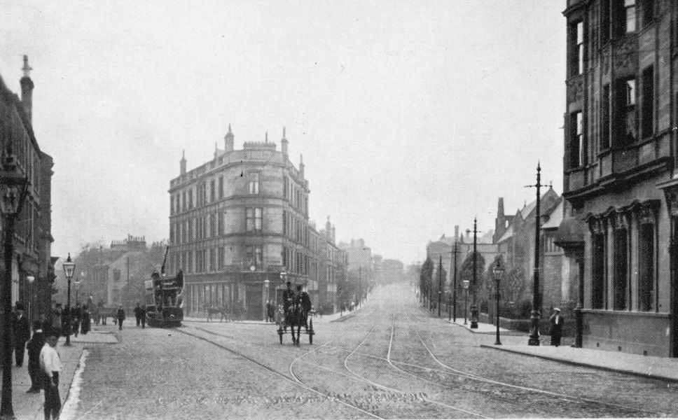 Shawlands Cross - Old Postcard