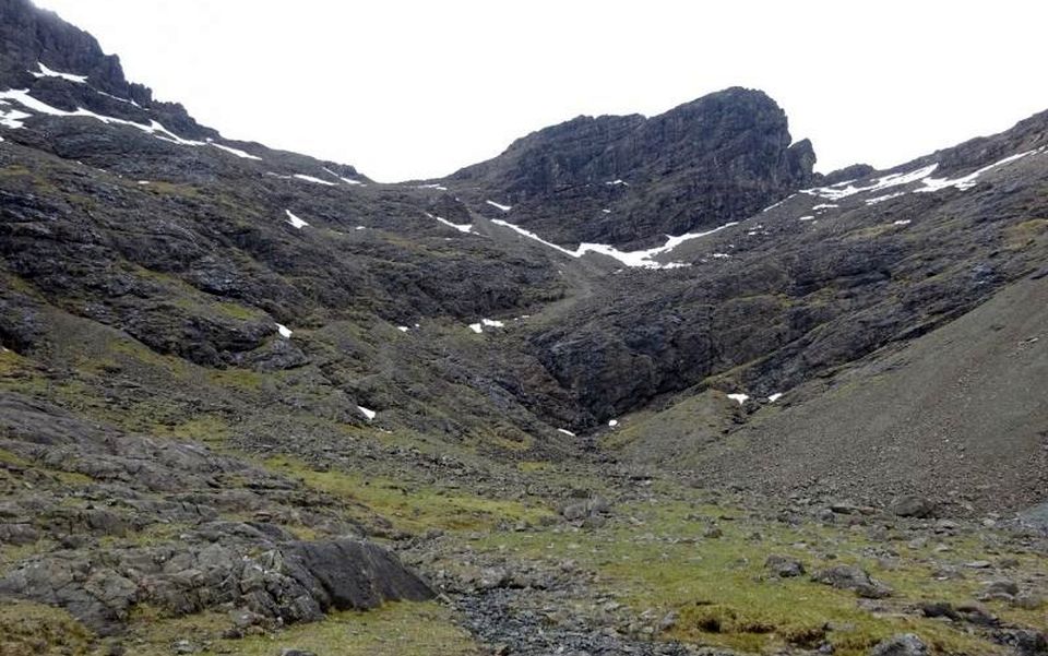 Coire Bhasteir with Am Bhasteir and the Bhasteir Tooth on the Island of Skye