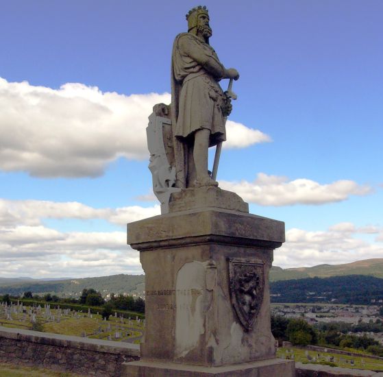 Robert the Bruce statue at Stirling Castle