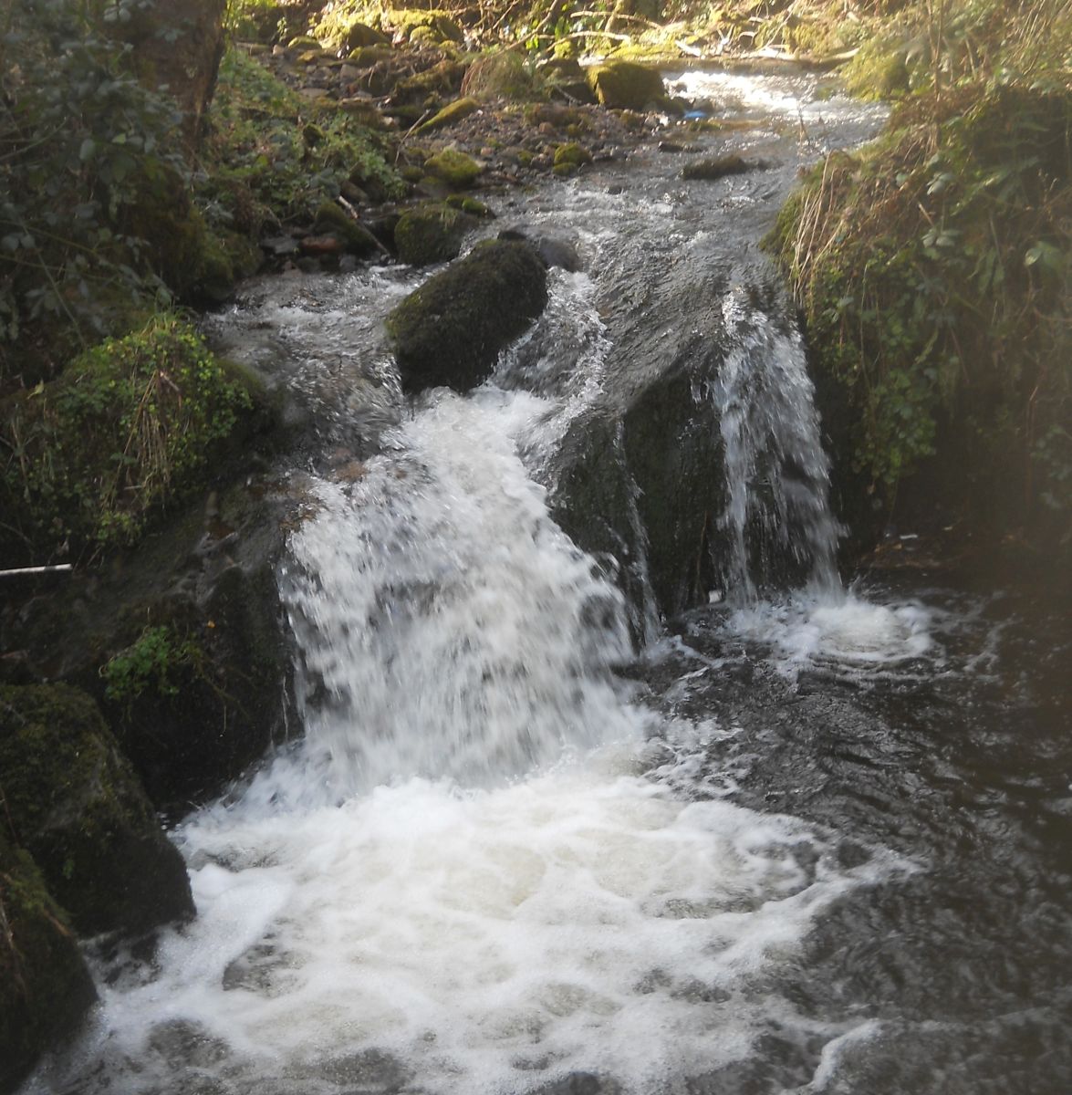 Waterfalls in Auchmountain Glen